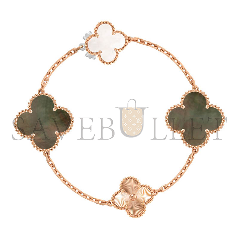 VAN CLEEF ARPELS MAGIC ALHAMBRA TRANSFORMABLE LONG NECKLACE, 15 MOTIFS VCARPGV200